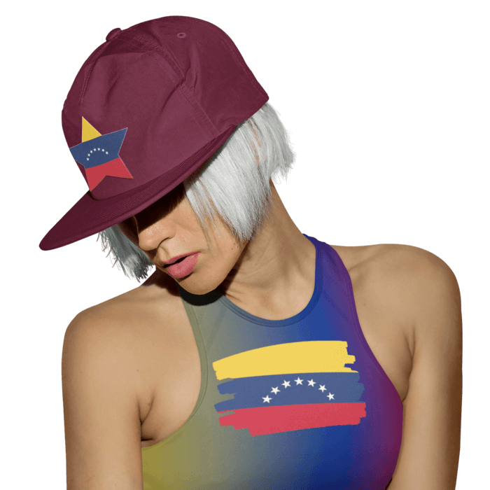 Gorras con la bandera tricolor de Venezuela